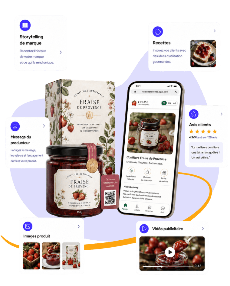 Page produit marketing Dipacking